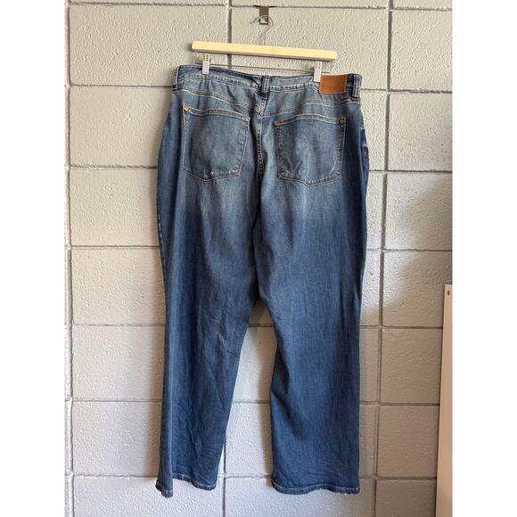 Women's Plus Size Judy Blue High Waist Straight Leg Jeans size 14W Bohemian - Picture 4 of 7